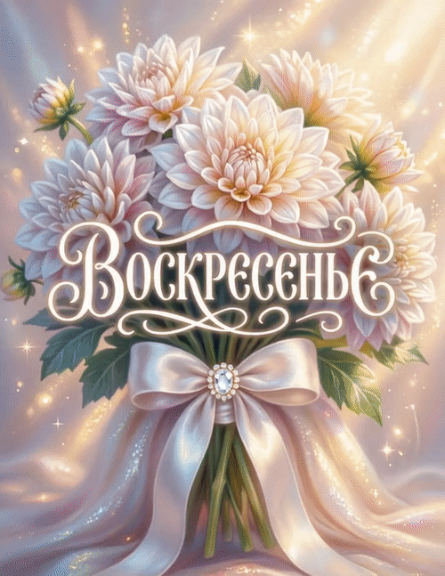 Анимированная открытка Воскресенье
