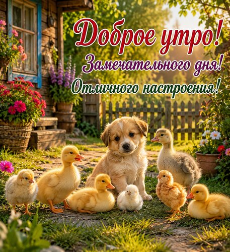 Открытка Доброе утро