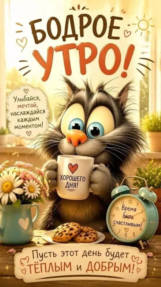 Открытка Бодрое утро