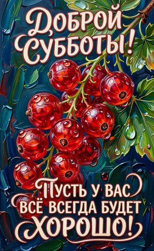 Открытка Доброй субботы