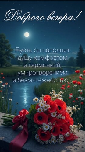 Открытка Добрый вечер