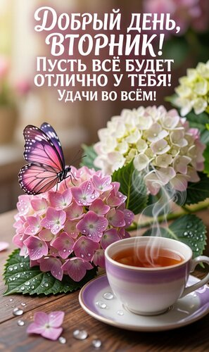 Открытка Добрый день, вторник
