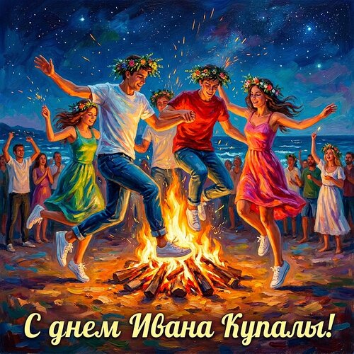 Открытка С днём Ивана Купалы