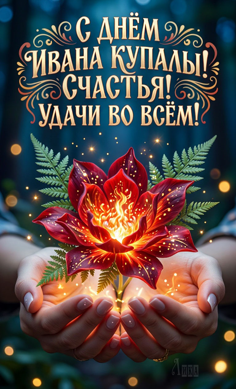 Открытка С днем Ивана Купалы
