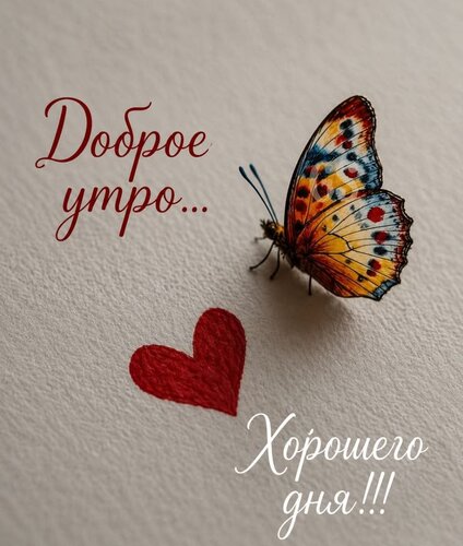 Открытка Доброе утро. Хорошего дня