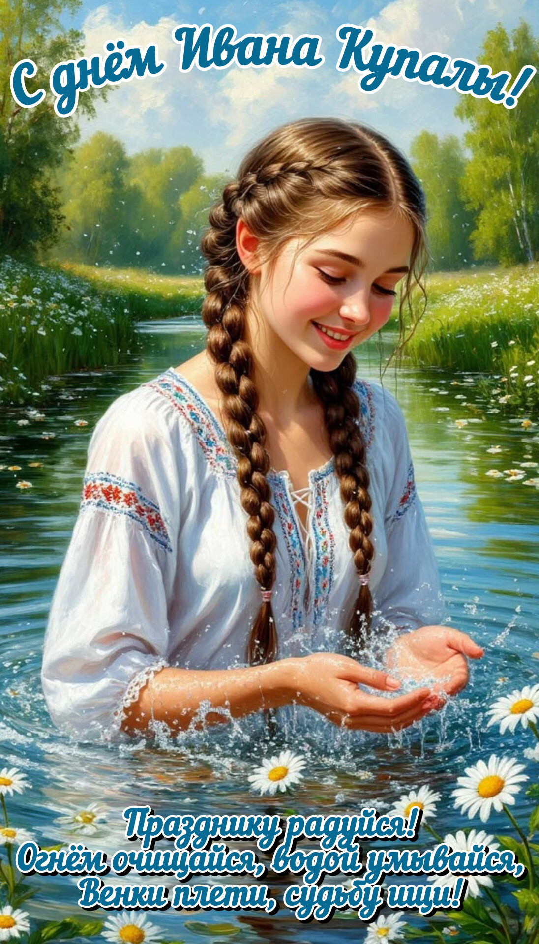 Открытка С днём Ивана Купалы