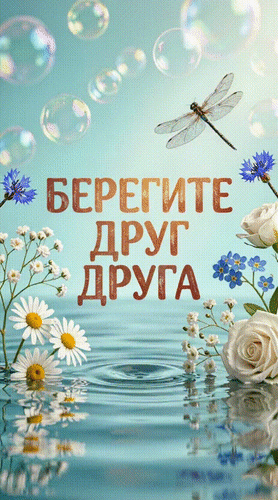 Анимированная открытка Берегите друг друга