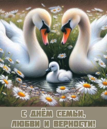 Открытка С днём семьи, любви и верности