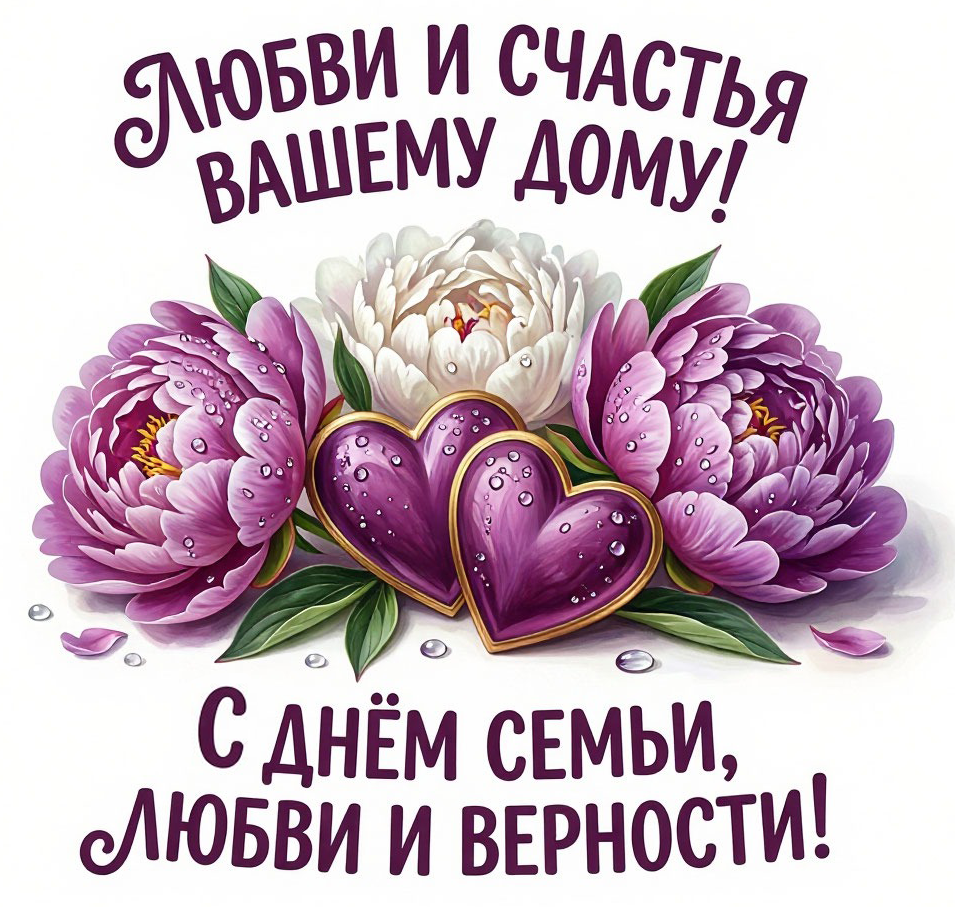 Открытка День семьи любви и верности