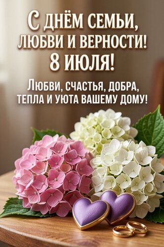 Открытка День семьи