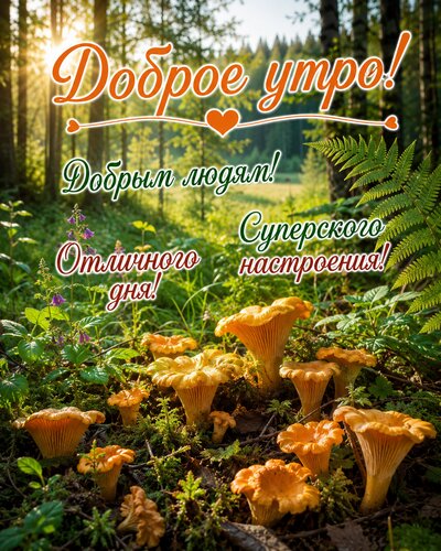 Открытка Утро