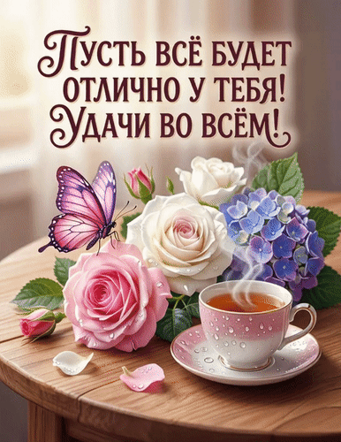 Анимированная открытка Для тебя и от души