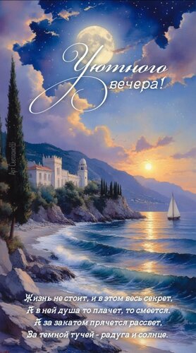 Открытка Уютного вечера