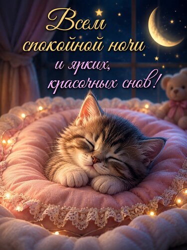 Открытка Спокойной ночи
