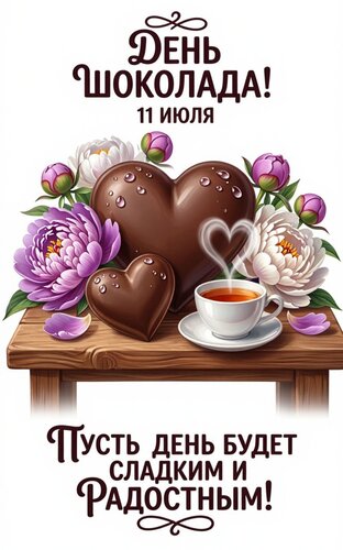 Открытка День шоколада
