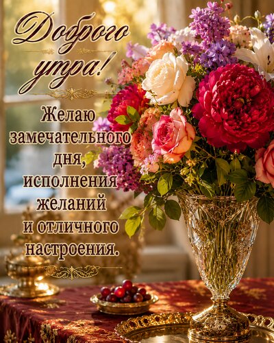 Открытка Доброе утро