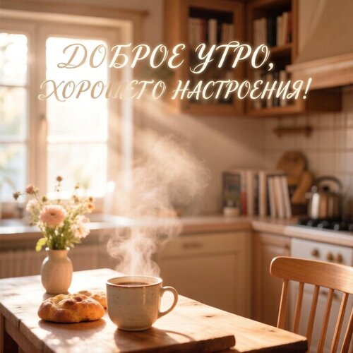 Открытка Доброе утро Хорошего настроения