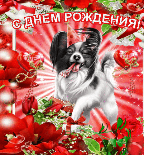 Анимированная открытка С днем рождения!