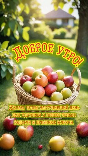 Открытка с добрым утром
