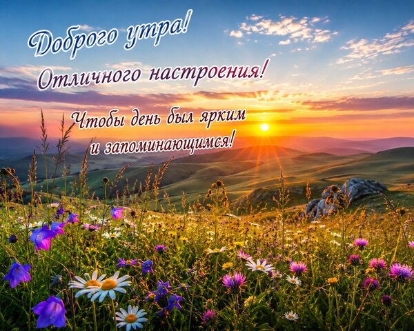 Открытка Доброе утро