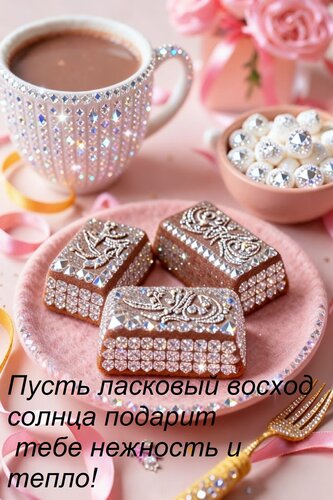 Открытка Пусть ласковый восход солнца подарит тебе нежность и тепло!