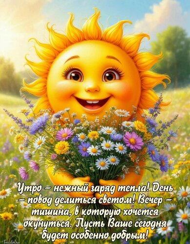 Открытка доброе жаркое утро