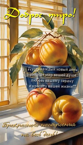Открытка с добрым утром
