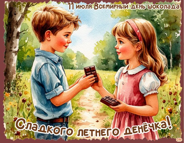 Открытка день шоколада 6