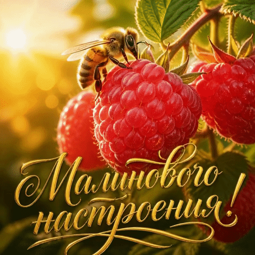 Анимированная открытка Малинового настроения!