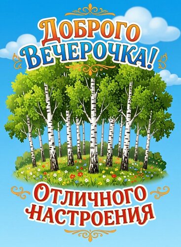 Открытка Добрый вечер