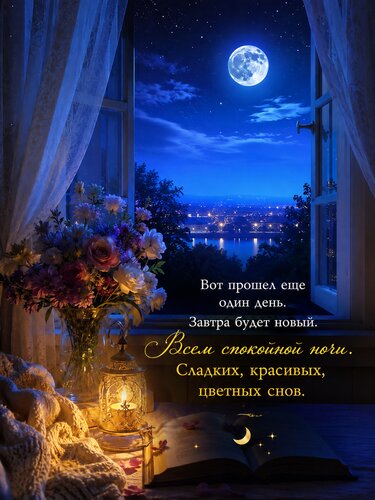 Открытка Спокойной ночи