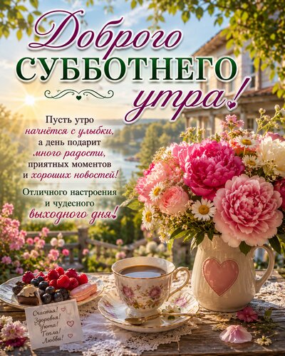 Открытка Суббота