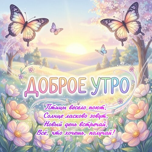 Открытка Доброе утро
