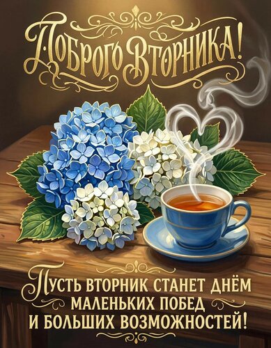 Открытка Доброго вторника