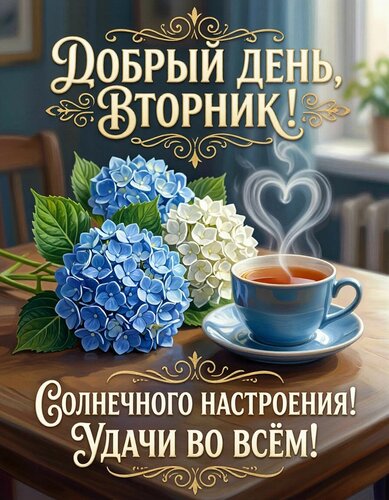 Открытка Вторник