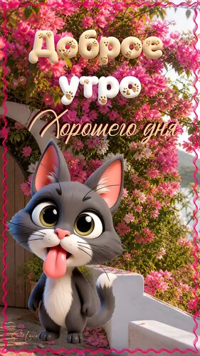 Открытка Доброе утро. Хорошего дня