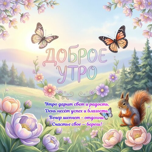 Открытка Доброе утро