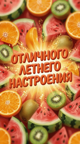 Анимированная открытка Отличного летнего настроения!