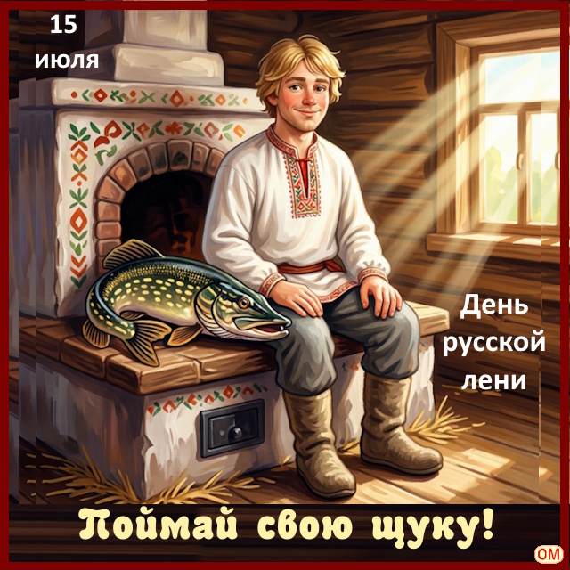 Открытка День лени 1