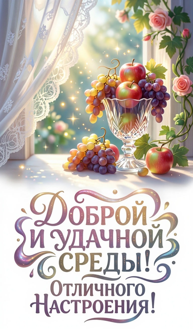 Открытка Доброй и удачной среды