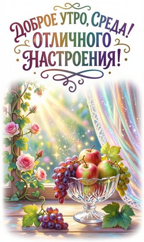 Открытка Доброе утро среды