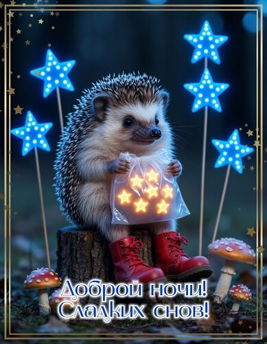 Открытка Доброй ночи