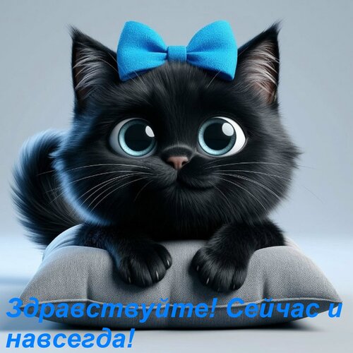 Открытка Здравствуйте! Сейчас и навсегда!