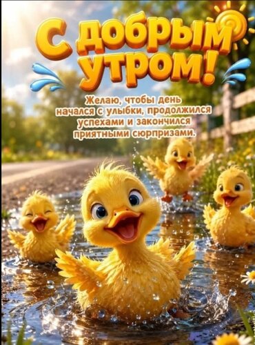 Открытка С добрым утром