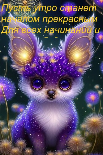 Открытка Пусть утро станет началом прекрасным Для всех начинаний и новых побед.