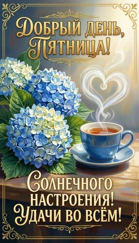 Открытка Доброго дня Пятницы