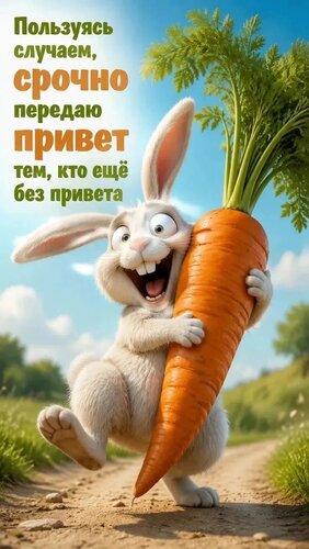 Открытка Привет