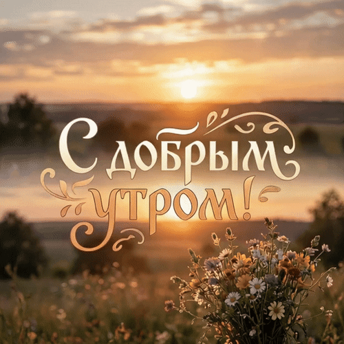 Анимированная открытка С добрым утром!
