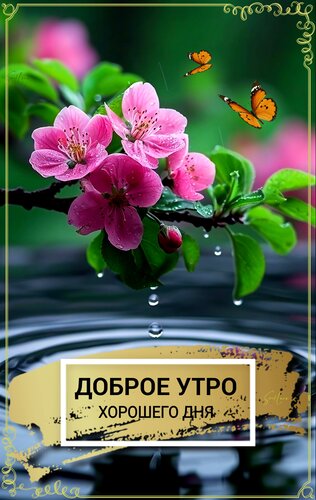 Открытка Доброе утро. Хорошего дня