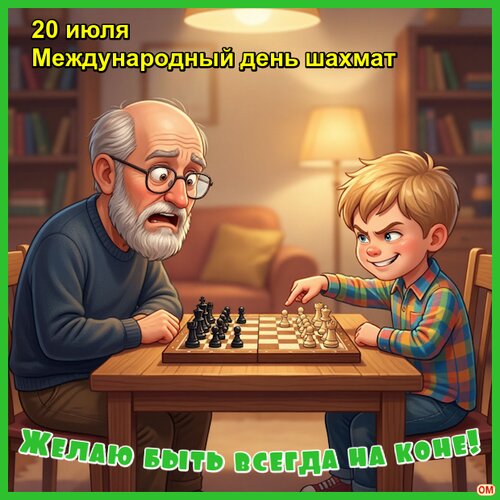 Открытка день шахмат 2